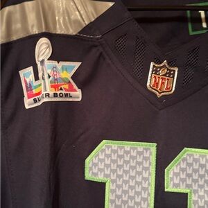 Seattle Seahawks #11 Jaxon Smith-Njigba Nike Game Jersey - Super Bowl LX L